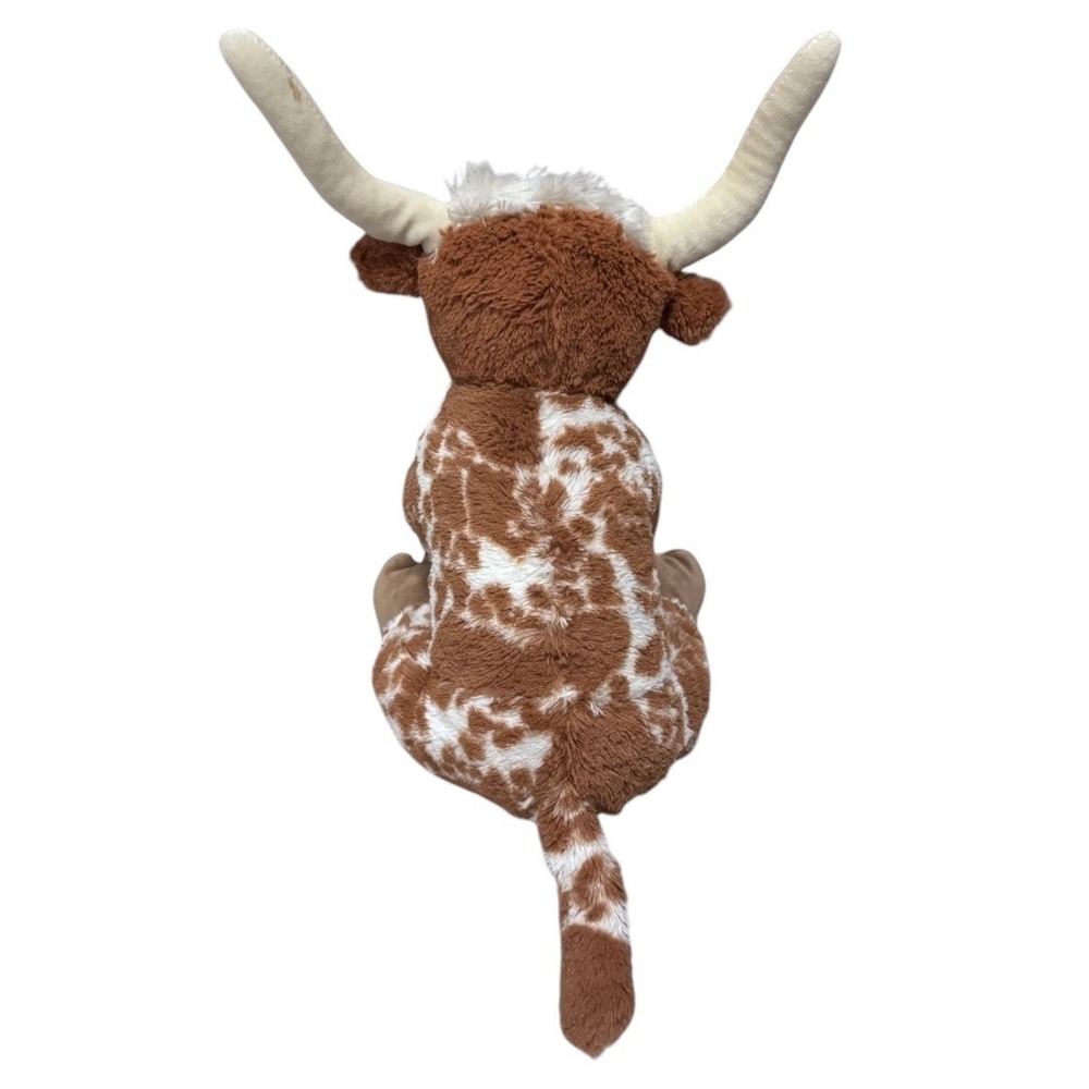 Build-A-Bear Texas Longhorn Spotted Cow Steer Bull Stuffed Plushie Animal 14" - Picture 5 of 11